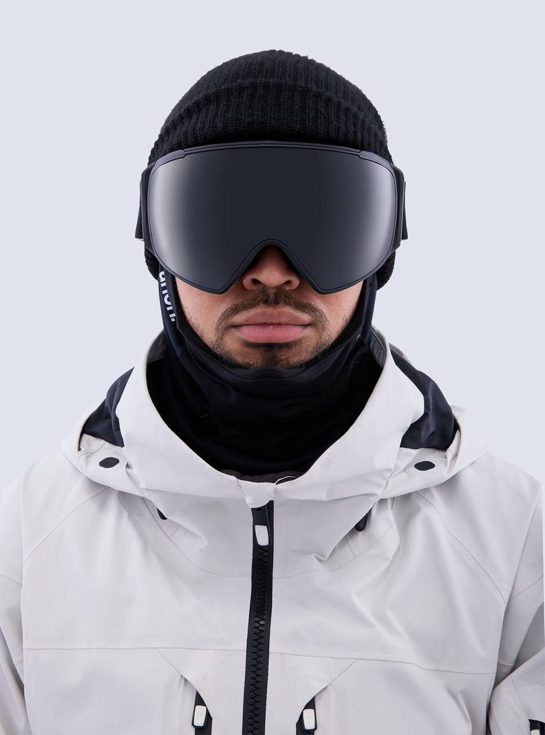 Burton Anon M4S Goggles (Polarized Toric) + Bonus Lens + MFI® Face Mask Skibrillen Herren Schwarz Lila | 528-RMOTVB