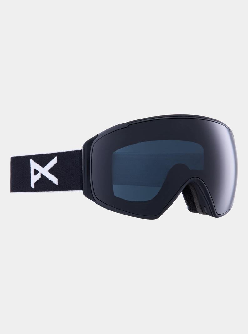 Burton Anon M4S Goggles (Polarized Toric) + Bonus Lens + MFI® Face Mask Skibrillen Herren Schwarz Lila | 528-RMOTVB