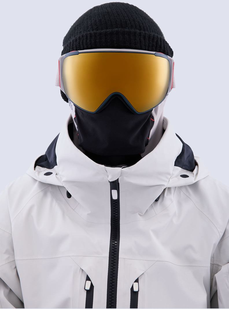Burton Anon M4S Goggles (Toric) + Bonus Lens + MFI® Face Mask Skibrillen Herren Grau Orange | 081-SOGURI