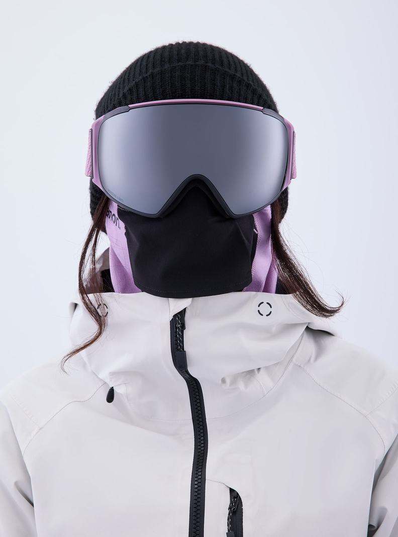 Burton Anon M4S Goggles (Toric) + Bonus Lens + MFI® Face Mask Skibrillen Herren Lila Orange Schwarz | 241-PZWJER