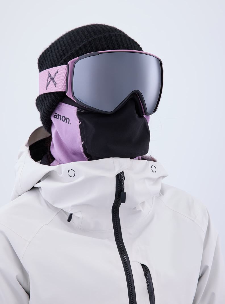 Burton Anon M4S Goggles (Toric) + Bonus Lens + MFI® Face Mask Skibrillen Herren Lila Orange Schwarz | 241-PZWJER