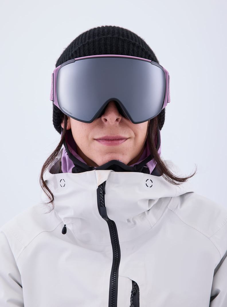 Burton Anon M4S Goggles (Toric) + Bonus Lens + MFI® Face Mask Skibrillen Herren Lila Orange Schwarz | 241-PZWJER