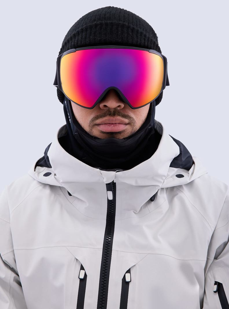 Burton Anon M4S Goggles (Toric) + Bonus Lens + MFI® Face Mask Skibrillen Herren Schwarz Orange Rot | 354-RGWCJM