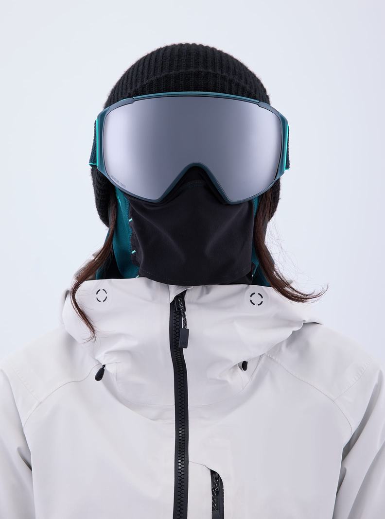 Burton Anon M4S Goggles (Toric) + Bonus Lens + MFI® Face Mask Skibrillen Herren Orange Schwarz Lila | 390-NKWCSY