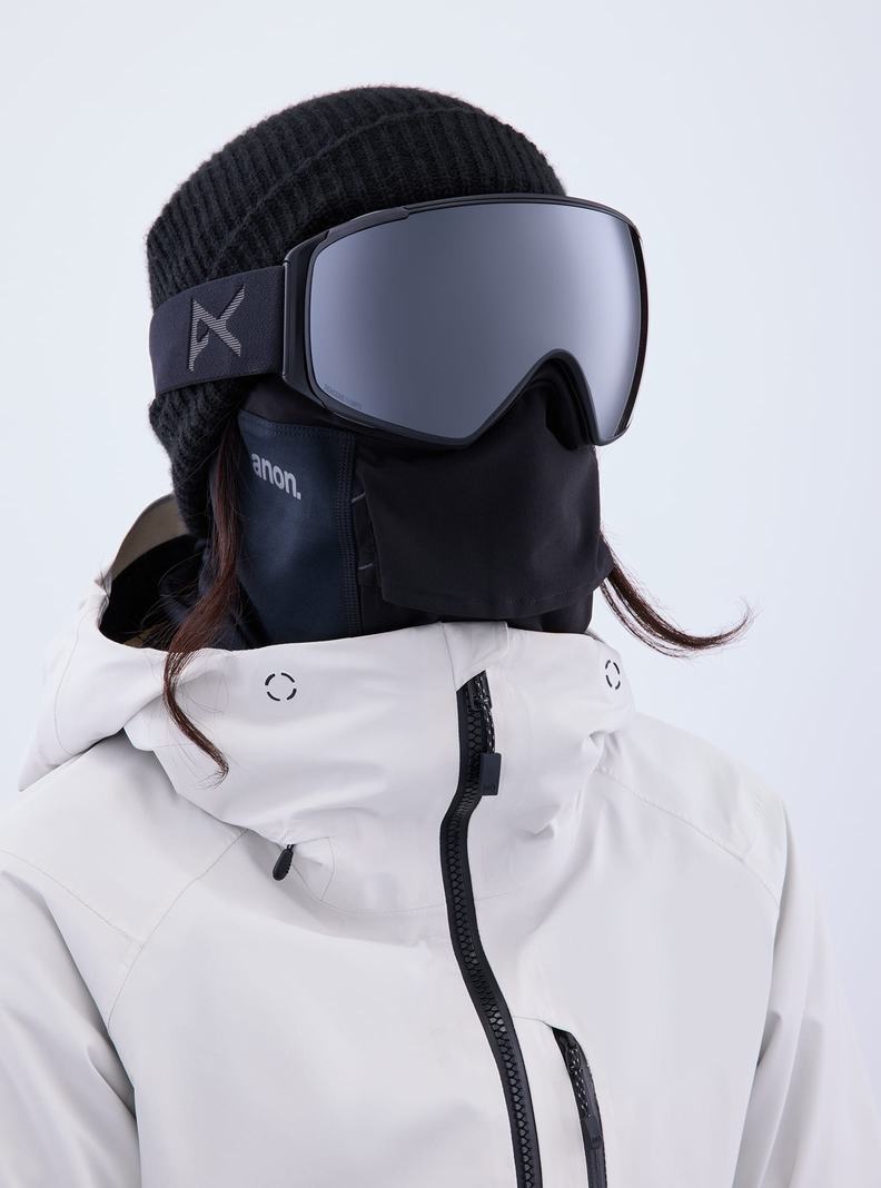 Burton Anon M4S Goggles (Toric) + Bonus Lens + MFI® Face Mask Skibrillen Herren Orange Schwarz Lila | 618-ILGSTA
