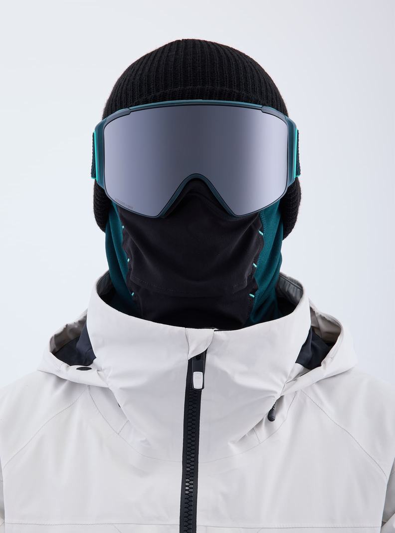 Burton Anon M4S Low Bridge Fit Goggles (Cylindrical) + Bonus Lens + MFI® FACE MASK Skibrillen Herren Orange Schwarz Lila | 059-QLMUPJ