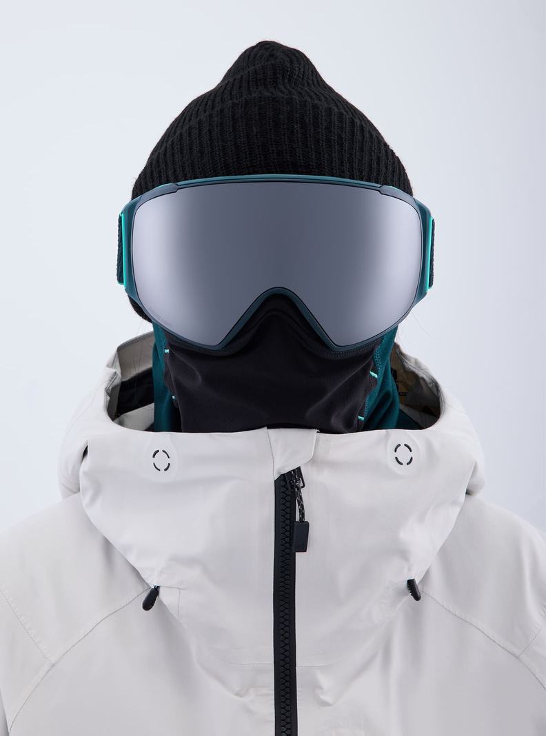 Burton Anon M4S Low Bridge Fit Goggles (Toric) + Bonus Lens + MFI® FACE MASK Skibrillen Damen Orange Schwarz Lila | 263-WIOFKY