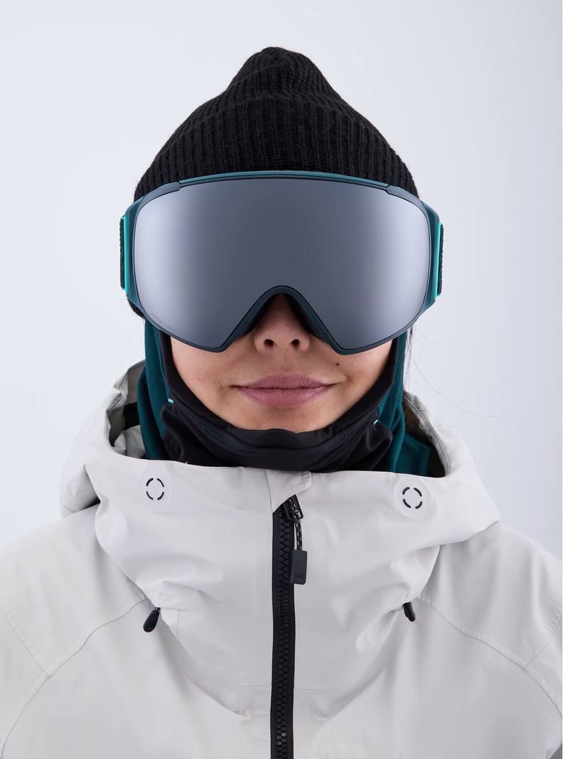 Burton Anon M4S Low Bridge Fit Goggles (Toric) + Bonus Lens + MFI® FACE MASK Skibrillen Damen Orange Schwarz Lila | 263-WIOFKY