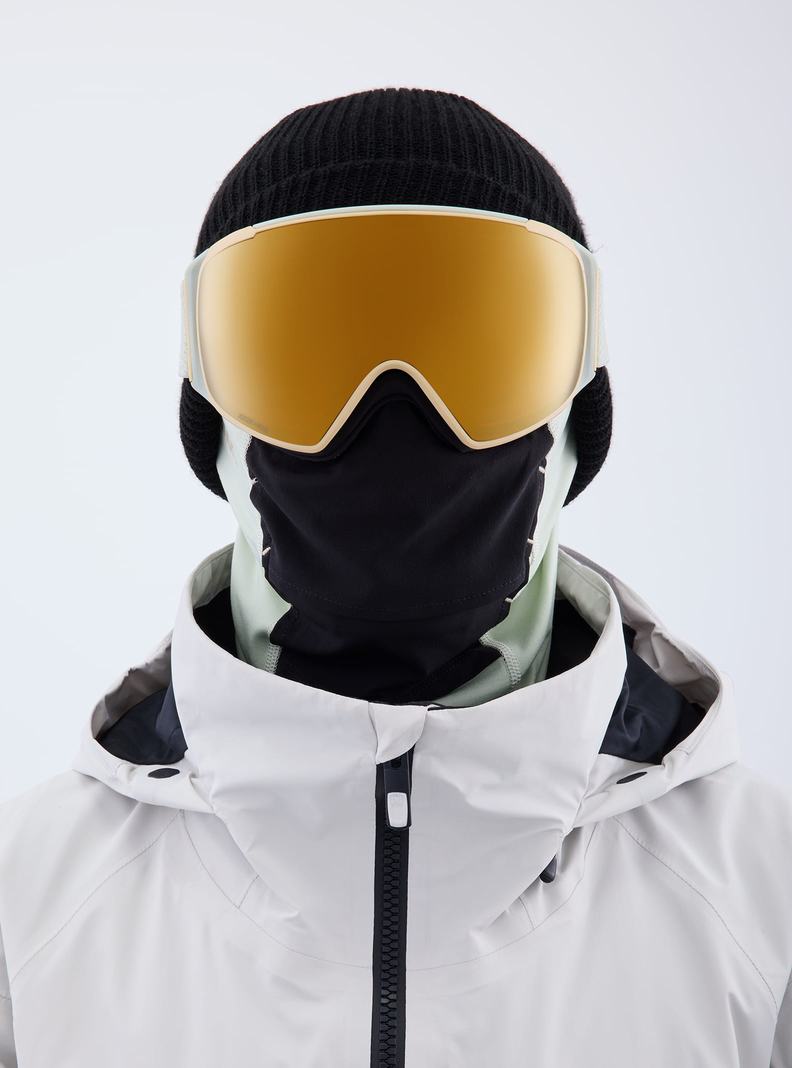 Burton Anon M4S Low Bridge Fit Goggles (Toric) + Bonus Lens + MFI® FACE MASK Skibrillen Damen Orange | 569-CIJUPW