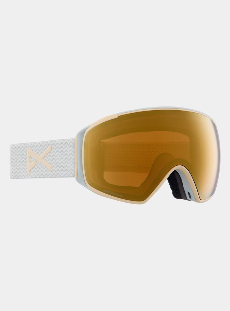 Burton Anon M4S Low Bridge Fit Goggles (Toric) + Bonus Lens + MFI® FACE MASK Skibrillen Damen Orange | 569-CIJUPW