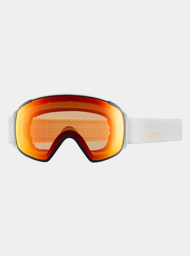 Burton Anon M4S Low Bridge Fit Goggles (Toric) + Bonus Lens + MFI® FACE MASK Skibrillen Herren Orange Schwarz Lila | 715-XQSRUI