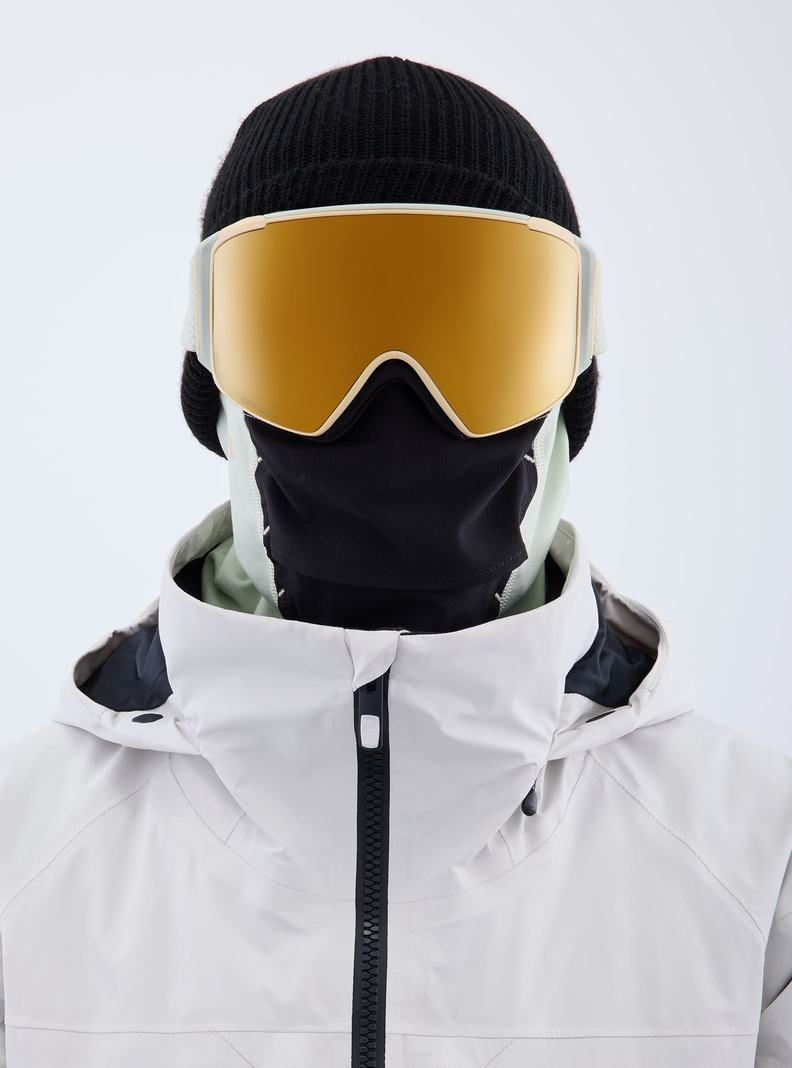 Burton Anon M4S Low Bridge Fit Goggles (Cylindrical) + Bonus Lens + MFI® FACE MASK Skibrillen Herren Orange | 842-BHUOIX