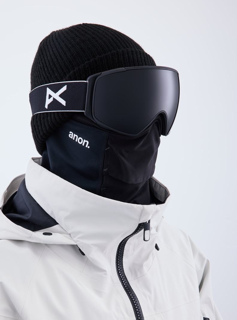 Burton Anon M4S Low Bridge Fit Goggles (Polarized Toric) + Bonus Lens Skibrillen Herren Schwarz Lila | 931-ZCQMHY