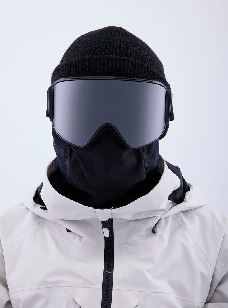 Burton Anon M4 Goggles (Cylindrical) + Bonus Lens + MFI® Face Mask Skibrillen Herren Orange Schwarz Lila | 285-HYWRGD