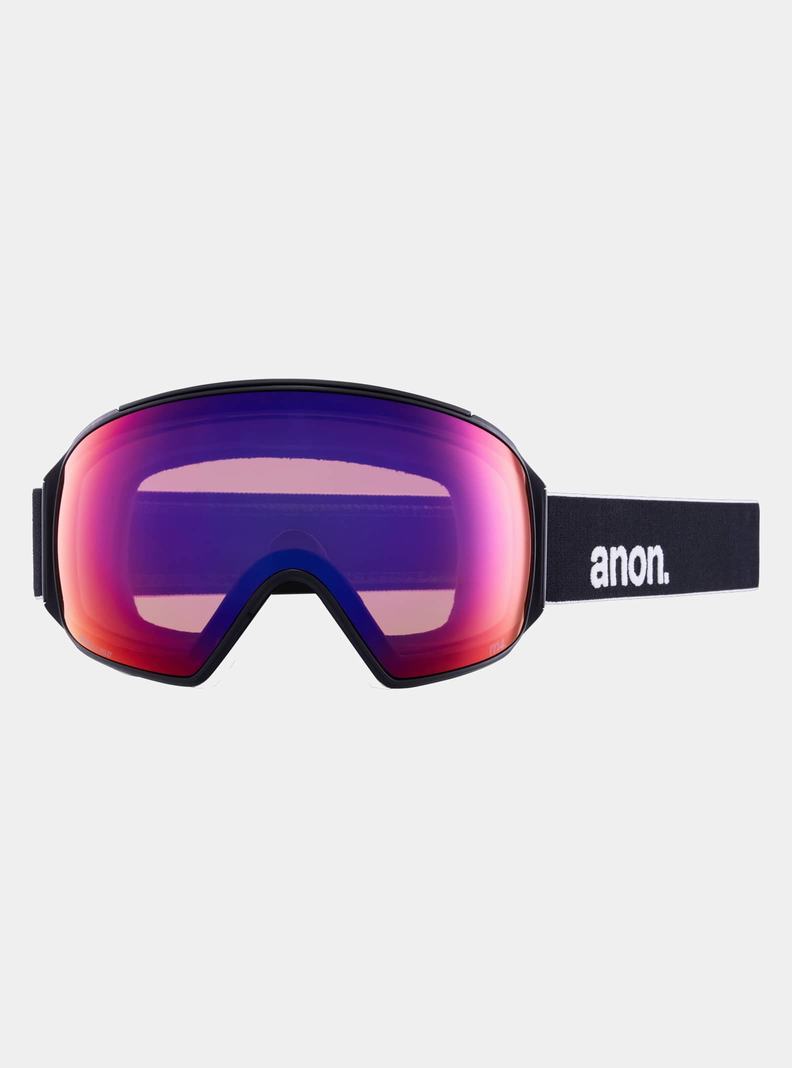 Burton Anon M4 Goggles (Polarized Toric) + Bonus PERCEIVE Lens + MFI® Face Mask Skibrillen Herren Schwarz Lila | 345-KVRJTZ