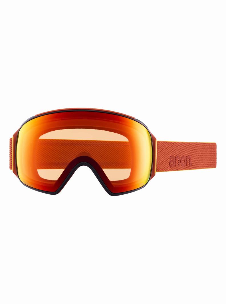 Burton Anon M4 Goggles (Toric) + Bonus Lens + MFI® Face Mask Skibrillen Damen Schwarz Blau Rosa | 034-RLHYSB