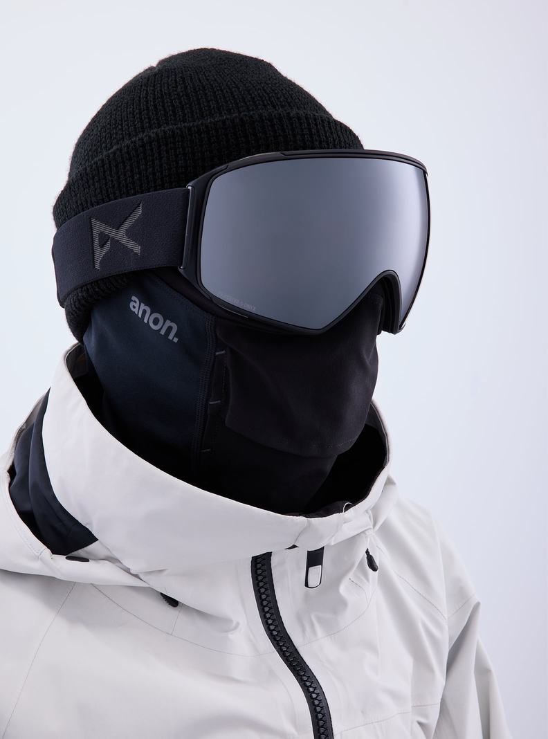 Burton Anon M4 Goggles (Toric) + Bonus Lens + MFI® Face Mask Skibrillen Herren Orange Schwarz Lila | 296-AJBCKV