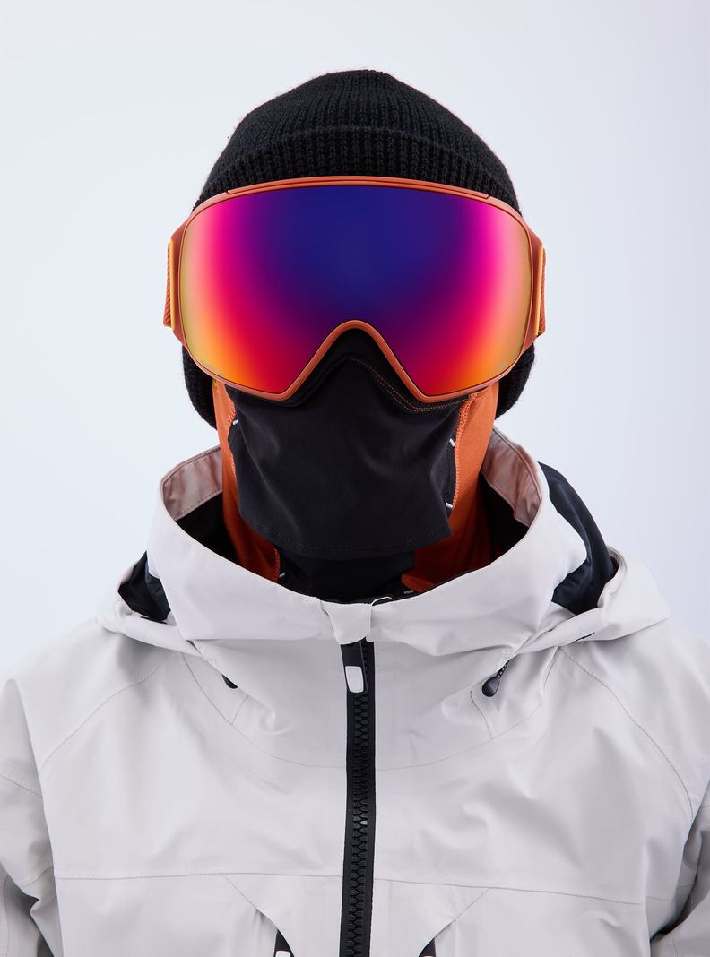 Burton Anon M4 Goggles (Toric) + Bonus Lens + MFI® Face Mask Skibrillen Herren Orange Rot | 321-OZDNBJ