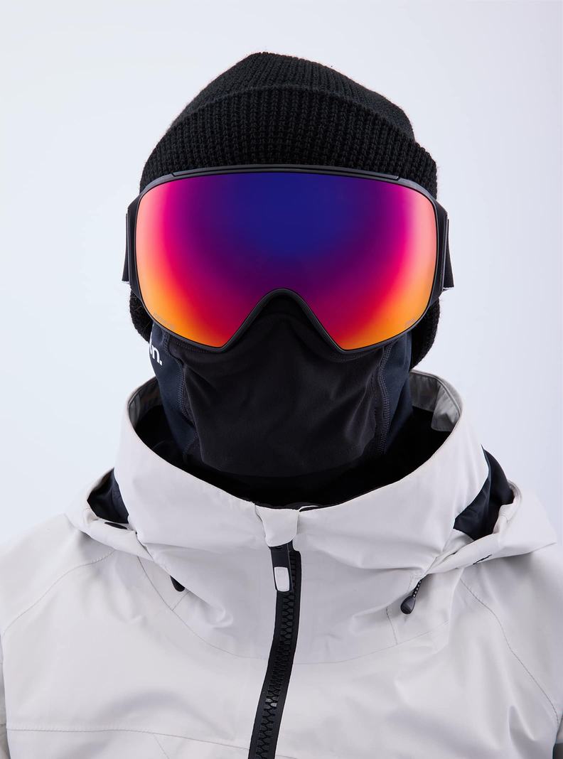 Burton Anon M4 Goggles (Toric) + Bonus Lens + MFI® Face Mask Skibrillen Damen Schwarz Orange Rot | 340-BCQZNJ