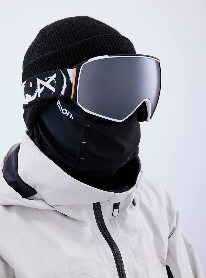 Burton Anon M4 Goggles (Toric) + Bonus Lens + MFI® Face Mask Skibrillen Herren Orange Schwarz Lila | 537-NKATGQ
