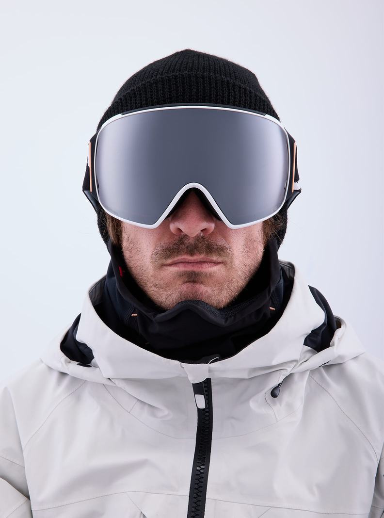 Burton Anon M4 Goggles (Toric) + Bonus Lens + MFI® Face Mask Skibrillen Herren Orange Schwarz Lila | 537-NKATGQ
