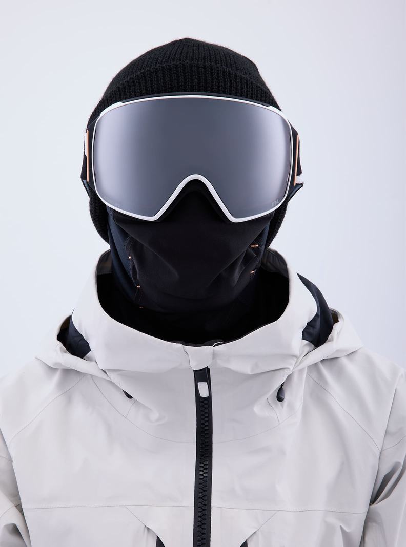 Burton Anon M4 Goggles (Toric) + Bonus Lens + MFI® Face Mask Skibrillen Damen Orange Schwarz Lila | 802-QKADOR