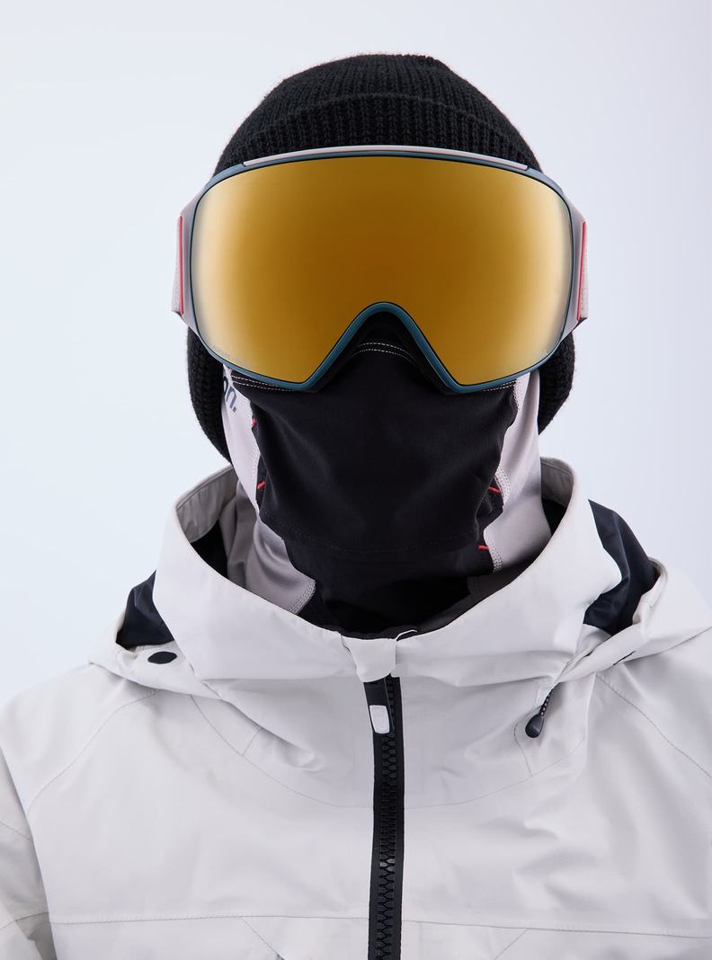 Burton Anon M4 Goggles (Toric) + Bonus Lens + MFI® Face Mask Skibrillen Herren Grau Orange | 927-CTGRZB