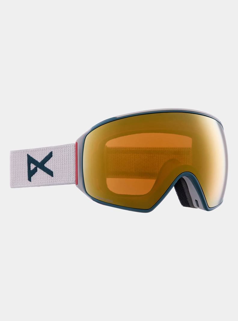 Burton Anon M4 Goggles (Toric) + Bonus Lens + MFI® Face Mask Skibrillen Herren Grau Orange | 927-CTGRZB
