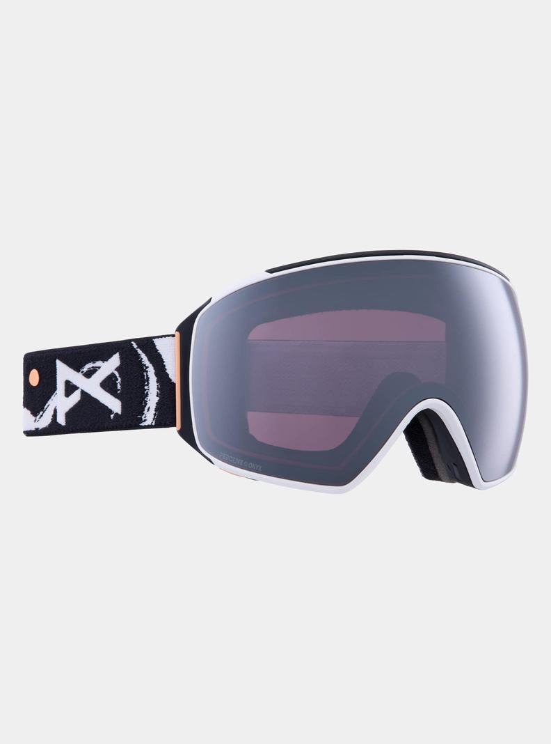 Burton Anon M4 Low Bridge Fit Goggles (Toric) + Bonus Lens + MFI® Face Mask Skibrillen Damen Orange Schwarz Lila | 731-LVICKO