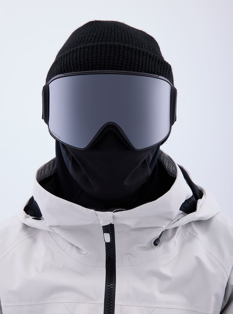 Burton Anon M4 Snapback Goggles (Cylindrical) + Bonus Lens + MFI® Face Mask Skibrillen Herren Orange Schwarz Lila | 893-CRQTLB