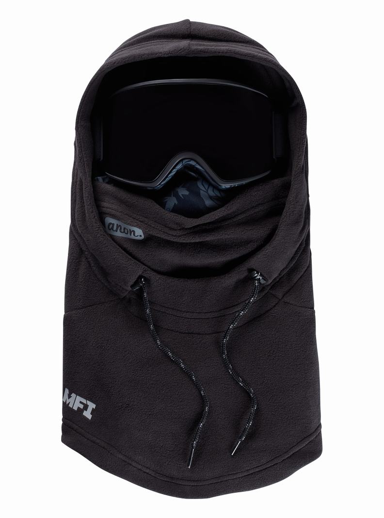 Burton Anon MFI® Fleece Helmet Hood Skimasken Damen Schwarz | 238-PWHLVC