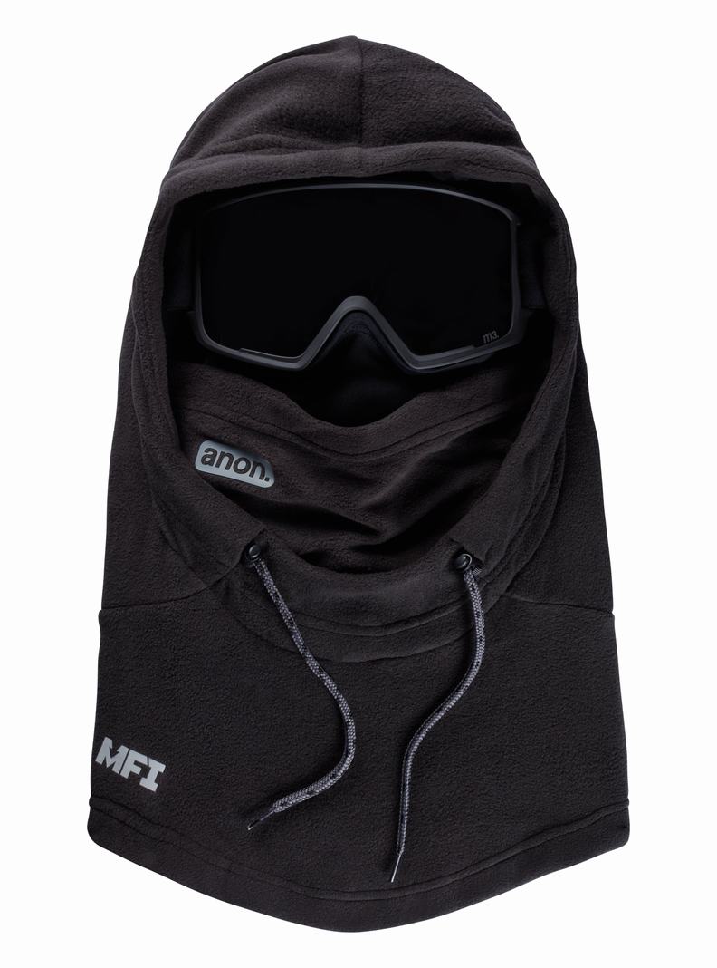 Burton Anon MFI® Fleece Helmet Hood Skimasken Herren Schwarz | 523-RHKGOY