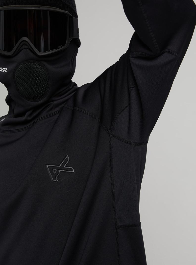Burton Anon MFI® Power Dry® Long Sleeve Balaclava Hoodie Herren Schwarz | 035-DBEJXV