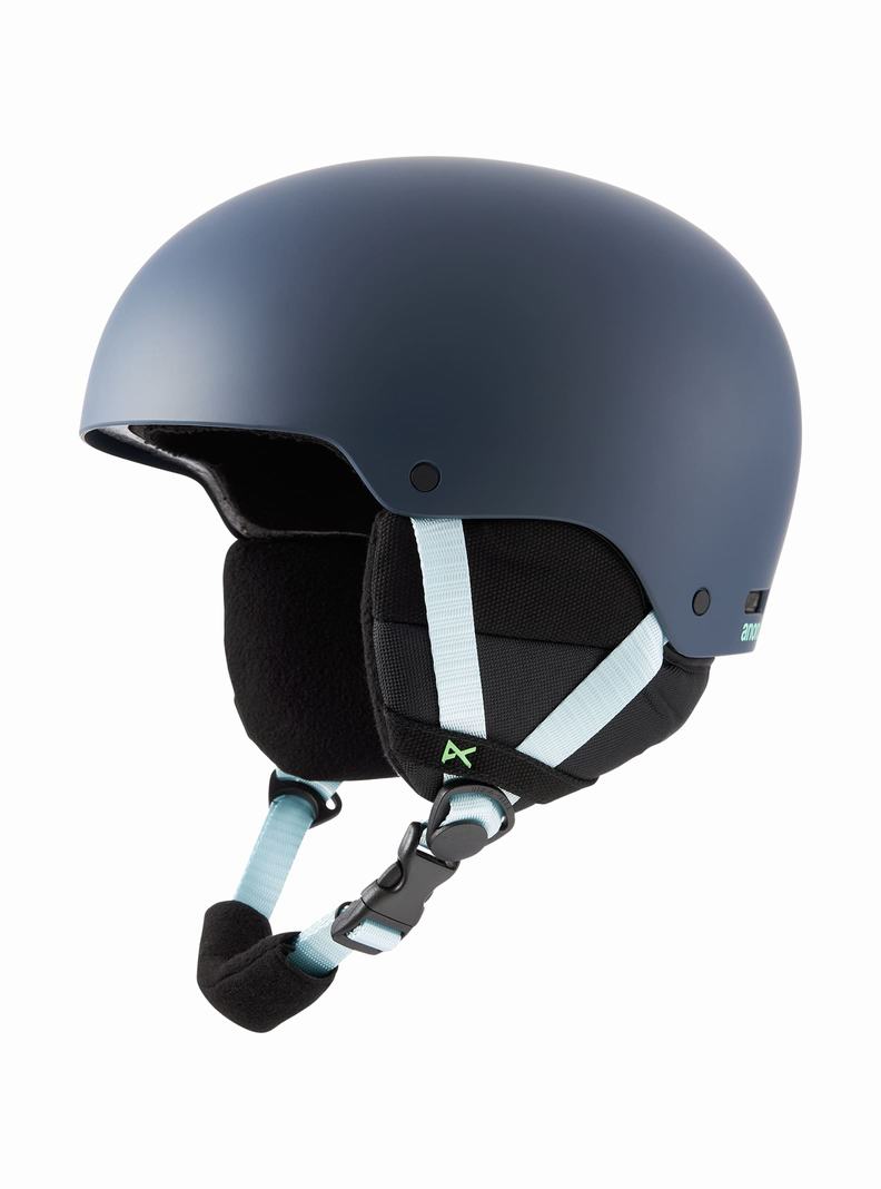 Burton Anon Raider 3 Round Fit Skihelm Herren Navy | 297-BVWNAL