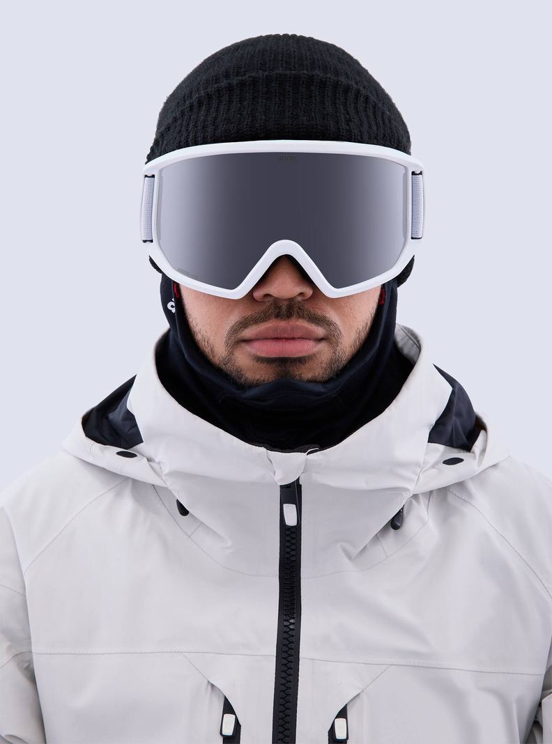 Burton Anon Relapse Goggles + Bonus Lens Skibrillen Herren Weiß Orange Schwarz | 083-YSWEUV