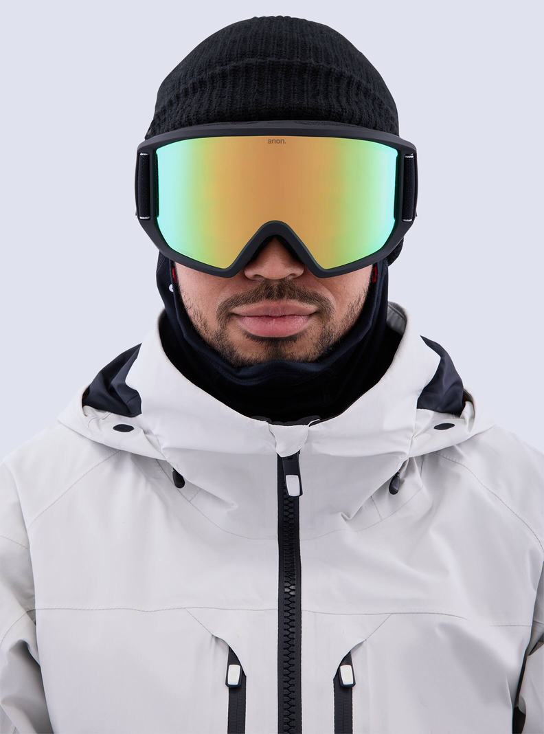 Burton Anon Relapse Goggles + Bonus Lens Skibrillen Herren Schwarz Grün | 325-YFBCGI