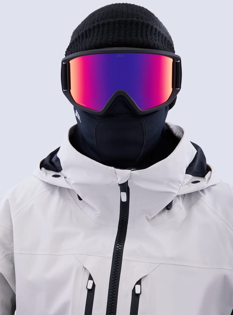 Burton Anon Relapse Goggles + Bonus Lens Skibrillen Herren Schwarz Orange Rot | 863-FPBKNO