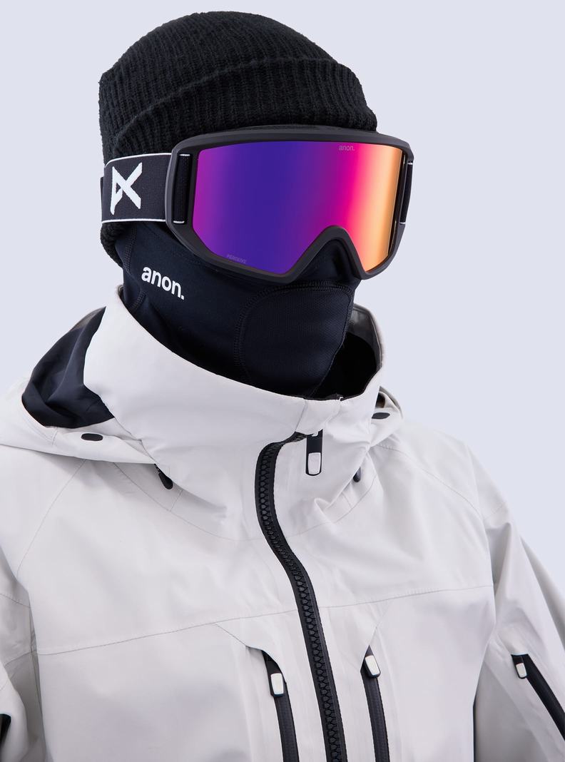 Burton Anon Relapse Goggles + Bonus Lens Skibrillen Herren Schwarz Orange Rot | 863-FPBKNO