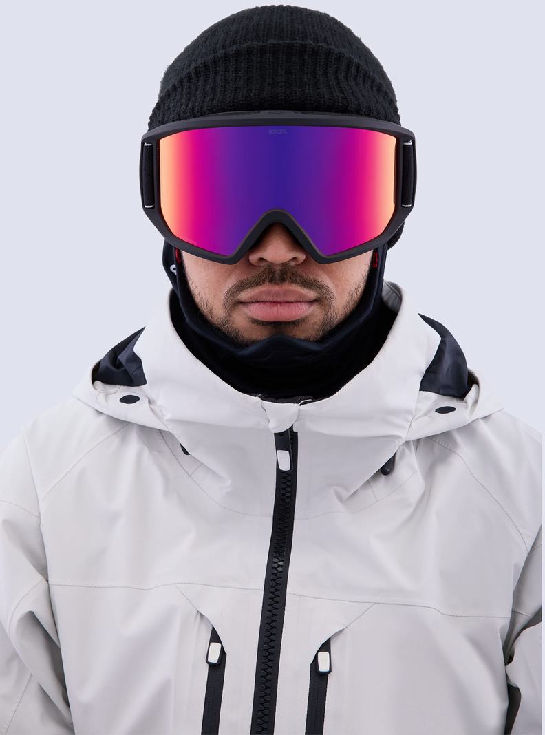Burton Anon Relapse Goggles + Bonus Lens Skibrillen Herren Schwarz Orange Rot | 863-FPBKNO