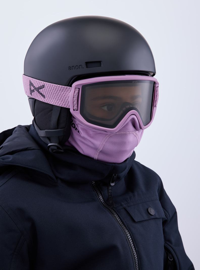Burton Anon Relapse Jr. Goggles + MFI® Face Mask Skibrillen Kinder Lila | 197-QYHVKU
