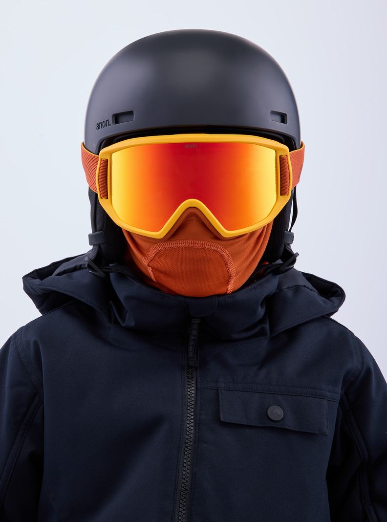 Burton Anon Relapse Jr. Goggles + MFI® Face Mask Skibrillen Kinder Rot | 389-GNHUDC