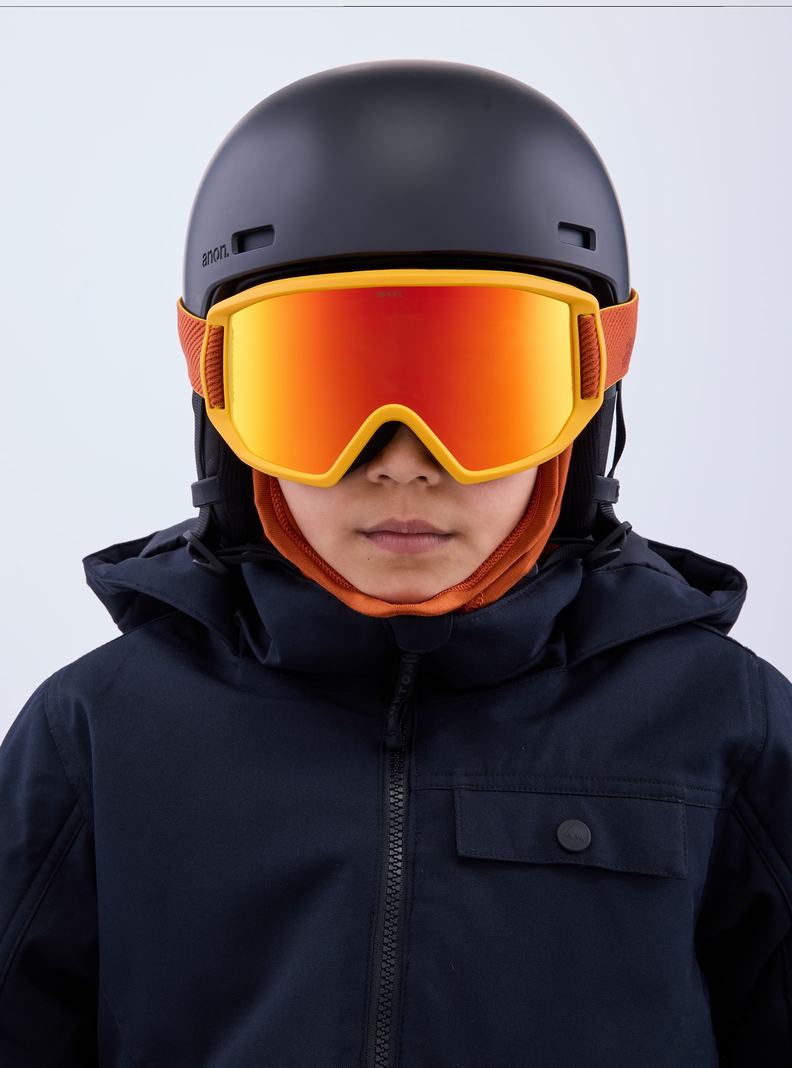 Burton Anon Relapse Jr. Goggles + MFI® Face Mask Skibrillen Kinder Rot | 389-GNHUDC