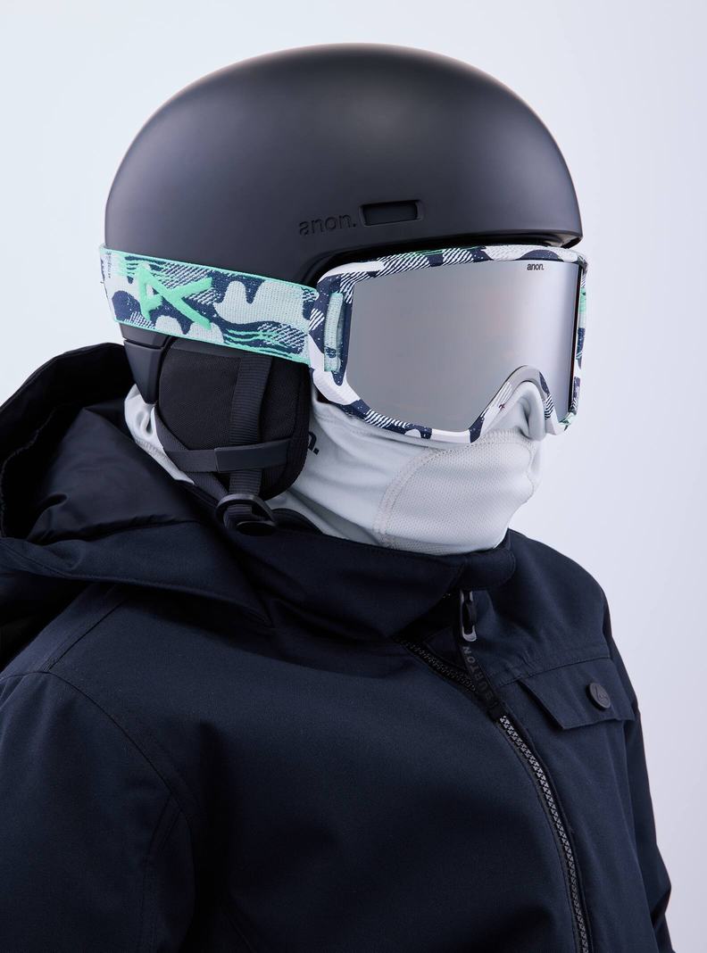 Burton Anon Relapse Jr. Goggles + MFI® Face Mask Skibrillen Kinder Blau Silber | 471-OAMPKL