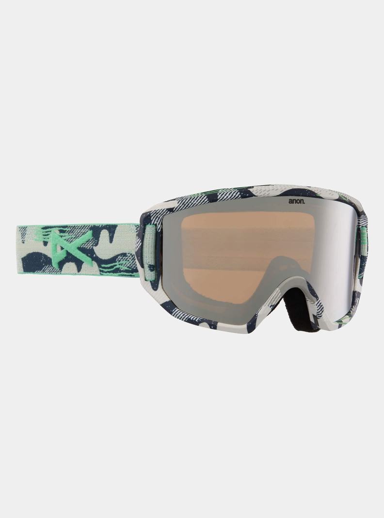 Burton Anon Relapse Jr. Goggles + MFI® Face Mask Skibrillen Kinder Blau Silber | 471-OAMPKL