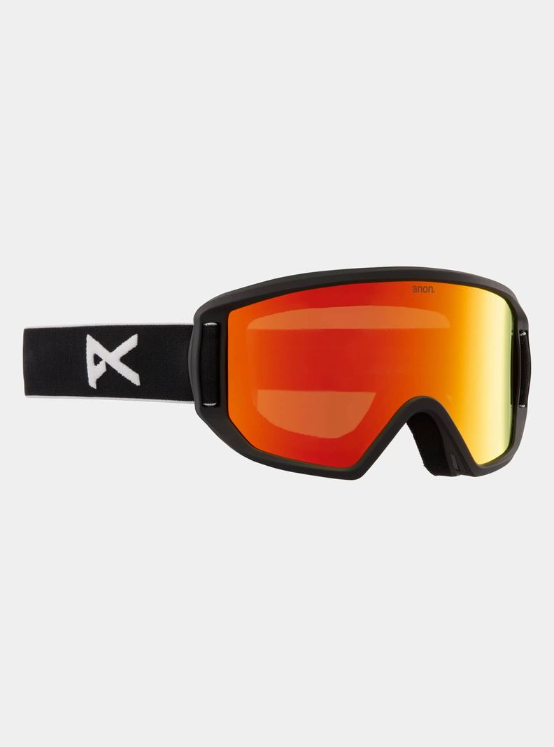 Burton Anon Relapse Jr. Goggles + MFI® Face Mask Skibrillen Kinder Schwarz Rot | 587-GDHAUL