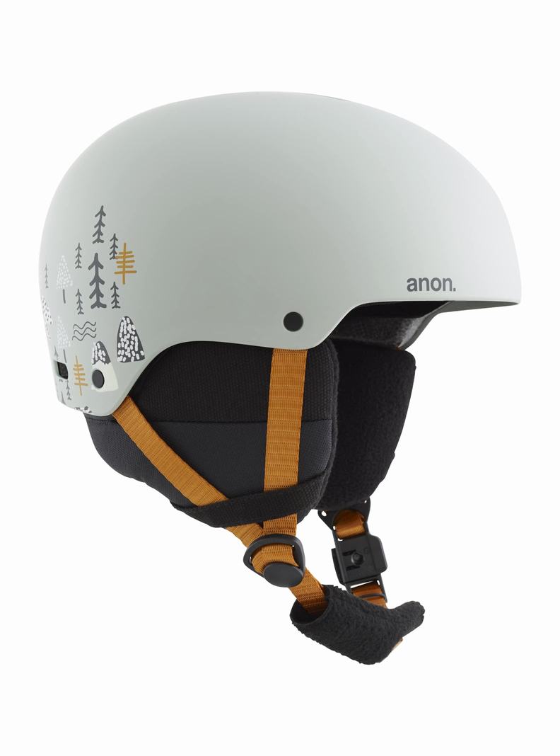 Burton Anon Rime 3 Skihelm Kinder Grau | 520-ZPLMWT