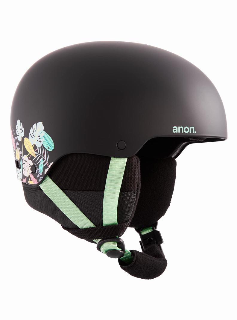 Burton Anon Rime 3 Skihelm Kinder Schwarz | 458-HKLGJB