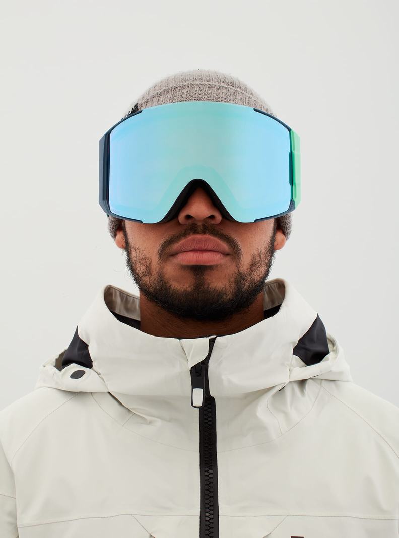 Burton Anon Sync Goggles + Bonus Lens Skibrillen Damen Navy Blau Rosa | 123-RYABWK