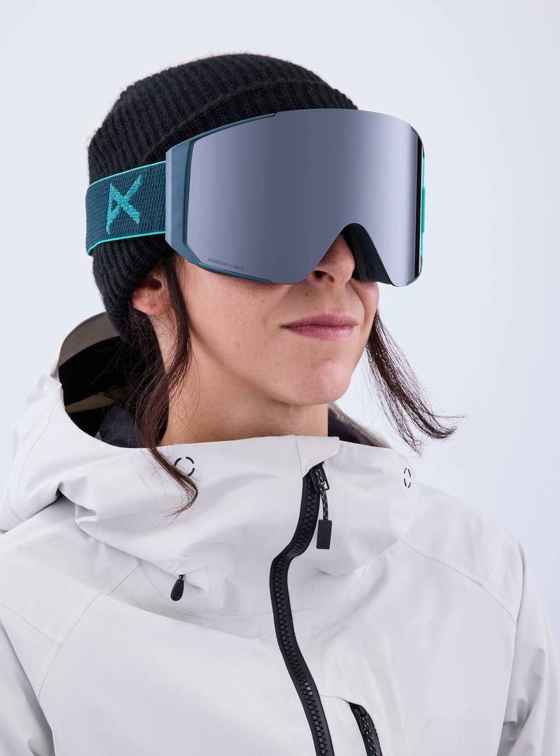 Burton Anon Sync Goggles + Bonus Lens Skibrillen Herren Orange Schwarz Lila | 735-DRPHWX