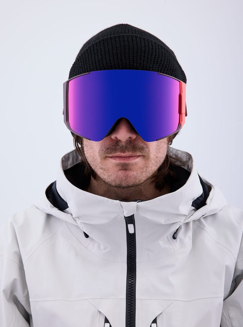 Burton Anon Sync Goggles + Bonus Lens Skibrillen Damen Orange Rot | 862-MWAUCZ